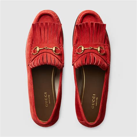 gucci fringe horsebit loafer|gucci horsebit loafers women.